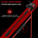 G5 Wired In Ear Type-C Interface Stereo Wire-Controlled HIFI Earphones Video Game Mobile Game Headset With Mic, Not For Samsung Phones(Black Red)