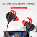 G6 Wired In Ear 3.5mm Interface Stereo Wire-Controlled HIFI Earphones Video Game Mobile Game Headset With Mic (Black)