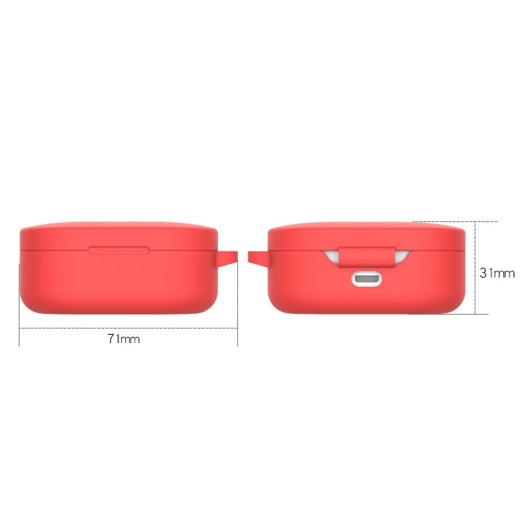 For Xiaomi Redmi AirDots & Xiaomi AirDots Youth Version Earphone Silicone Protective Case with Hook(Grey)