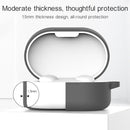 For Xiaomi Redmi AirDots & Xiaomi AirDots Youth Version Earphone Silicone Protective Case with Hook(Grey)