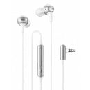 Original vivo HP2035 6020001 3.5mm Interface L Connector In-ear Wire Control Earphone with Mic (White)