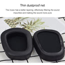 2 PCS For Logitech G633 G933 Earphone Cushion Cover Earmuffs Replacement Earpads with Mesh (Leather)