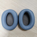 2 PCS For Sony MDR-100ABN / WH-H900N Earphone Cushion Cover Earmuffs Replacement Earpads with Mesh(Blue)