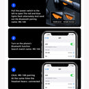 ME-100 TWS Business Rotating Universal True Stereo 5.0 Version Hanging Ear In-Ear Bluetooth Headset(Black+Orange)