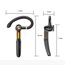 ME-100 TWS Business Rotating Universal True Stereo 5.0 Version Hanging Ear In-Ear Bluetooth Headset(Black+Orange)