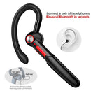 ME-100 TWS Business Rotating Universal True Stereo 5.0 Version Hanging Ear In-Ear Bluetooth Headset(Black+Orange)
