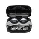 M32 IPX7 Electroplating Mirror Bluetooth Earphone With LED Display & Smart Touch (Black)