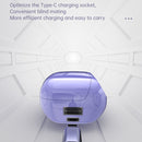 M32 IPX7 Electroplating Mirror Bluetooth Earphone With LED Display & Smart Touch (Purple)