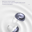 M32 IPX7 Electroplating Mirror Bluetooth Earphone With LED Display & Smart Touch (Black)