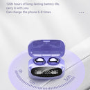 M32 IPX7 Electroplating Mirror Bluetooth Earphone With LED Display & Smart Touch (Black)