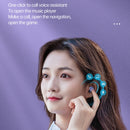 M32 IPX7 Electroplating Mirror Bluetooth Earphone With LED Display & Smart Touch (Purple)