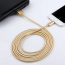 2m Woven Style Metal Head 84 Cores 8 Pin to USB 2.0 Data / Charger Cable, For iPhone XR / iPhone XS MAX / iPhone X & XS / iPhone 8 & 8 Plus / iPhone 7 & 7 Plus / iPhone 6 & 6s & 6 Plus & 6s Plus / iPad(Rose Gold)