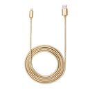 1m Woven Style Metal Head 84 Cores 8 Pin to USB 2.0 Data / Charger Cable, For iPhone XR / iPhone XS MAX / iPhone X & XS / iPhone 8 & 8 Plus / iPhone 7 & 7 Plus / iPhone 6 & 6s & 6 Plus & 6s Plus / iPad(Gold)