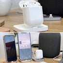 8 Pin Stouch Aluminum Desktop Station Dock Charger for iPhone 13 Series / 12 Series / 11 Series / X Series / 8 Series / 7 Series iPhone 6 Series, iPhone 5 Series(Gold)