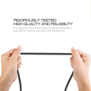 3A Woven Style Metal Head 8 Pin to USB Charge Data Cable, Cable Length: 1m (Black)