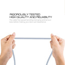 1m 3A Woven Style Metal Head 8 Pin to USB Data / Charger Cable, For iPhone XR / iPhone XS MAX / iPhone X & XS / iPhone 8 & 8 Plus / iPhone 7 & 7 Plus / iPhone 6 & 6s & 6 Plus & 6s Plus / iPad(Silver)