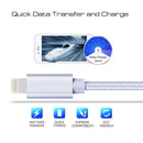 1m 3A Woven Style Metal Head 8 Pin to USB Data / Charger Cable, For iPhone XR / iPhone XS MAX / iPhone X & XS / iPhone 8 & 8 Plus / iPhone 7 & 7 Plus / iPhone 6 & 6s & 6 Plus & 6s Plus / iPad(Silver)