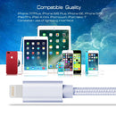 1m 3A Woven Style Metal Head 8 Pin to USB Data / Charger Cable, For iPhone XR / iPhone XS MAX / iPhone X & XS / iPhone 8 & 8 Plus / iPhone 7 & 7 Plus / iPhone 6 & 6s & 6 Plus & 6s Plus / iPad(Silver)