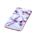 For iPhone 6 & 6s Purple Marbling Pattern Soft TPU Protective Back Cover Case