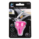 Universal 360 Degrees Rotation Car Air Vent Mount Sucker Holder Stand, Sucker Diameter: 3.5 cm, Holder Height: 4.5cm, For Tablets, iPhone, Samsung, Huawei, Xiaomi, HTC and Other Smart Phones(Magenta)