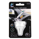Universal 360 Degrees Rotation Car Air Vent Mount Sucker Holder Stand, Sucker Diameter: 3.5 cm, Holder Height: 4.5cm, For Tablets, iPhone, Samsung, Huawei, Xiaomi, HTC and Other Smart Phones(White)