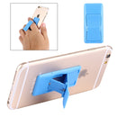 Concise Style Changeable Adjustable Universal Mini Adhesive Holder Stand, Size: 6.4 x 3.1 x 0.2 cm, For iPhone, Galaxy, Huawei, Xiaomi, LG, HTC and Tablets(Blue)