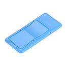 Concise Style Changeable Adjustable Universal Mini Adhesive Holder Stand, Size: 6.4 x 3.1 x 0.2 cm, For iPhone, Galaxy, Huawei, Xiaomi, LG, HTC and Tablets(Blue)