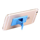Concise Style Changeable Adjustable Universal Mini Adhesive Holder Stand, Size: 6.4 x 3.1 x 0.2 cm, For iPhone, Galaxy, Huawei, Xiaomi, LG, HTC and Tablets(Blue)