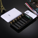 Portable 20400mAh 6 x 18650 Batteries Plastic Power Bank Shell Box with USB Output & Indicator Light, For iPhone, iPad, Samsung, LG, Sony Ericsson, MP4, PSP, Camera, Batteries Not Included(Random Color Delivery)