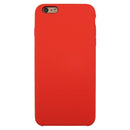 For iPhone 6 & 6s Pure Color Liquid Silicone + PC Protective Back Cover Case(Orange)