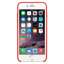 For iPhone 6 & 6s Pure Color Liquid Silicone + PC Protective Back Cover Case(Orange)