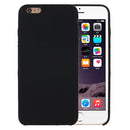 For iPhone 6 & 6s Pure Color Liquid Silicone + PC Protective Back Cover Case(Black)