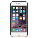 For iPhone 6 & 6s Pure Color Liquid Silicone + PC Protective Back Cover Case(Black)