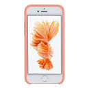 Pure Color Liquid Silicone + PC Protective Back Cover Case for iPhone 6 & 6s(Light Orange)