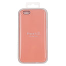 Pure Color Liquid Silicone + PC Protective Back Cover Case for iPhone 6 & 6s(Light Orange)