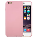 For iPhone 6 & 6s Pure Color Liquid Silicone + PC Protective Back Cover Case(Pink)