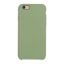 Pure Color Liquid Silicone + PC Protective Back Cover Case for iPhone 6 & 6s(Mint Green)