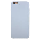 For iPhone 6 & 6s Pure Color Liquid Silicone + PC Protective Back Cover Case(Baby Blue)