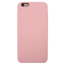 For iPhone 6 & 6s Pure Color Liquid Silicone + PC Protective Back Cover Case(Light Pink)