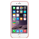For iPhone 6 & 6s Pure Color Liquid Silicone + PC Protective Back Cover Case(Light Pink)