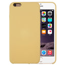 For iPhone 6 & 6s Pure Color Liquid Silicone + PC Protective Back Cover Case(Yellow)