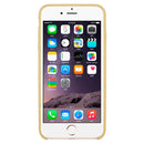 For iPhone 6 & 6s Pure Color Liquid Silicone + PC Protective Back Cover Case(Yellow)