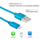 3m 3A Woven Style Metal Head 8 Pin to USB Data / Charger Cable, For iPhone XR / iPhone XS MAX / iPhone X & XS / iPhone 8 & 8 Plus / iPhone 7 & 7 Plus / iPhone 6 & 6s & 6 Plus & 6s Plus / iPad(Blue)