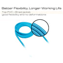 3m 3A Woven Style Metal Head 8 Pin to USB Data / Charger Cable, For iPhone XR / iPhone XS MAX / iPhone X & XS / iPhone 8 & 8 Plus / iPhone 7 & 7 Plus / iPhone 6 & 6s & 6 Plus & 6s Plus / iPad(Blue)