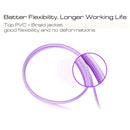 3m 3A Woven Style Metal Head 8 Pin to USB Data / Charger Cable, For iPhone XR / iPhone XS MAX / iPhone X & XS / iPhone 8 & 8 Plus / iPhone 7 & 7 Plus / iPhone 6 & 6s & 6 Plus & 6s Plus / iPad(Purple)