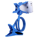 Universal Multifunctional Flexible Long Arm Lazy Bracket Desktop Headboard Bedside Car Phone Holder Stand Tablet Mount(Dark Blue)