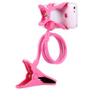 Universal Multifunctional Flexible Long Arm Lazy Bracket Desktop Headboard Bedside Car Phone Holder Stand Tablet Mount(Pink)
