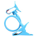 Universal Multifunctional Flexible Long Arm Lazy Bracket Desktop Headboard Bedside Car Phone Holder Stand Tablet Mount(Blue)