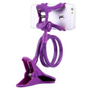 Universal Multifunctional Flexible Long Arm Lazy Bracket Desktop Headboard Bedside Car Phone Holder Stand Tablet Mount(Purple)