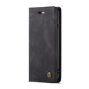 CaseMe-013 Multifunctional Retro Frosted Horizontal Flip Leather Case for iPhone 6 / 6s, with Card Slot & Holder & Wallet(Black)